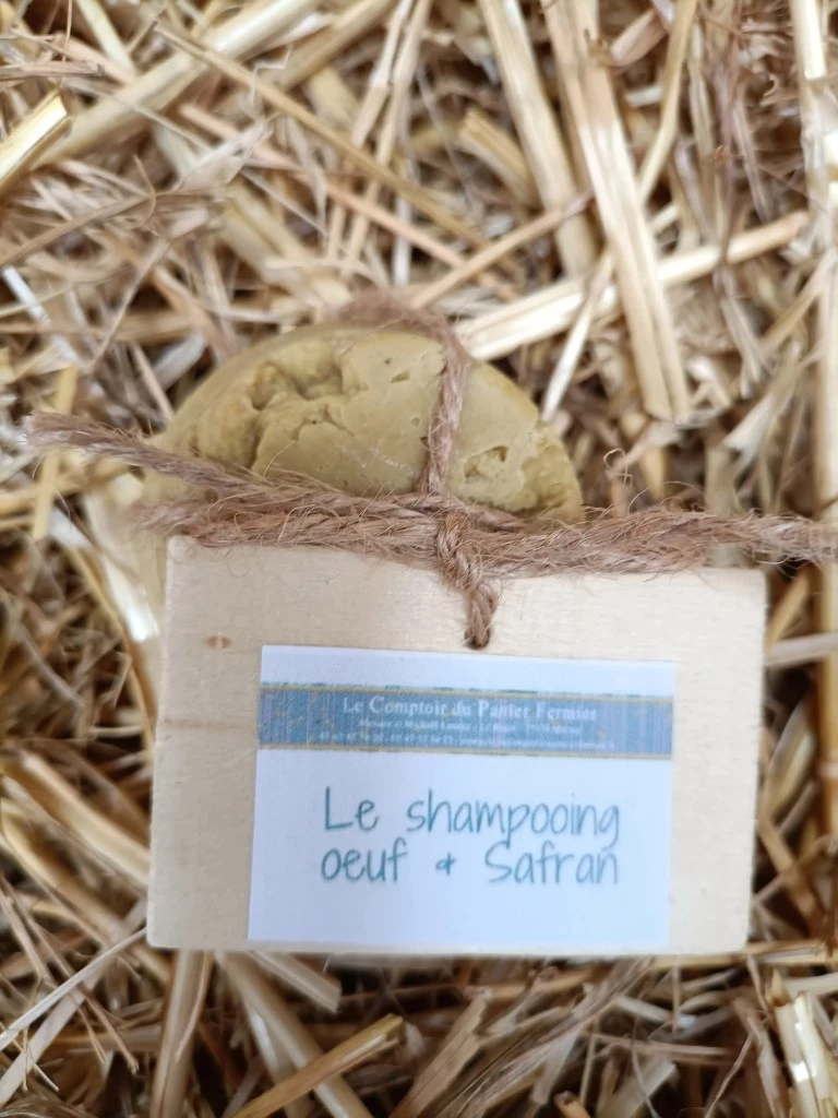 Shampoing aux œufs et au safran